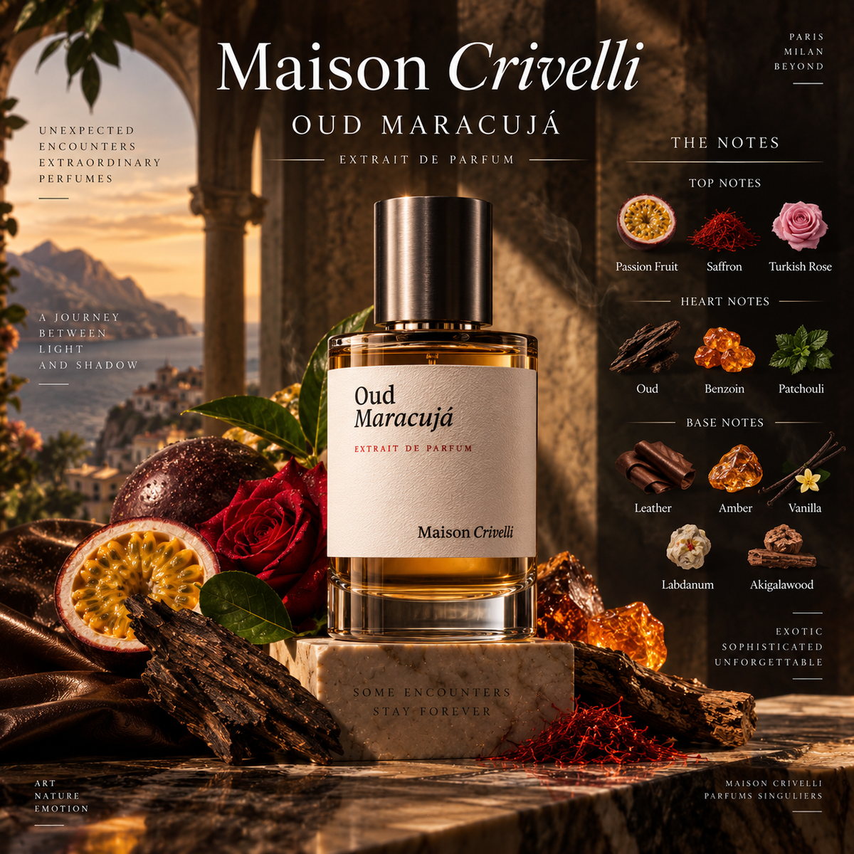 Maison Crivelli Oud Maracuja Extrait de Parfum
