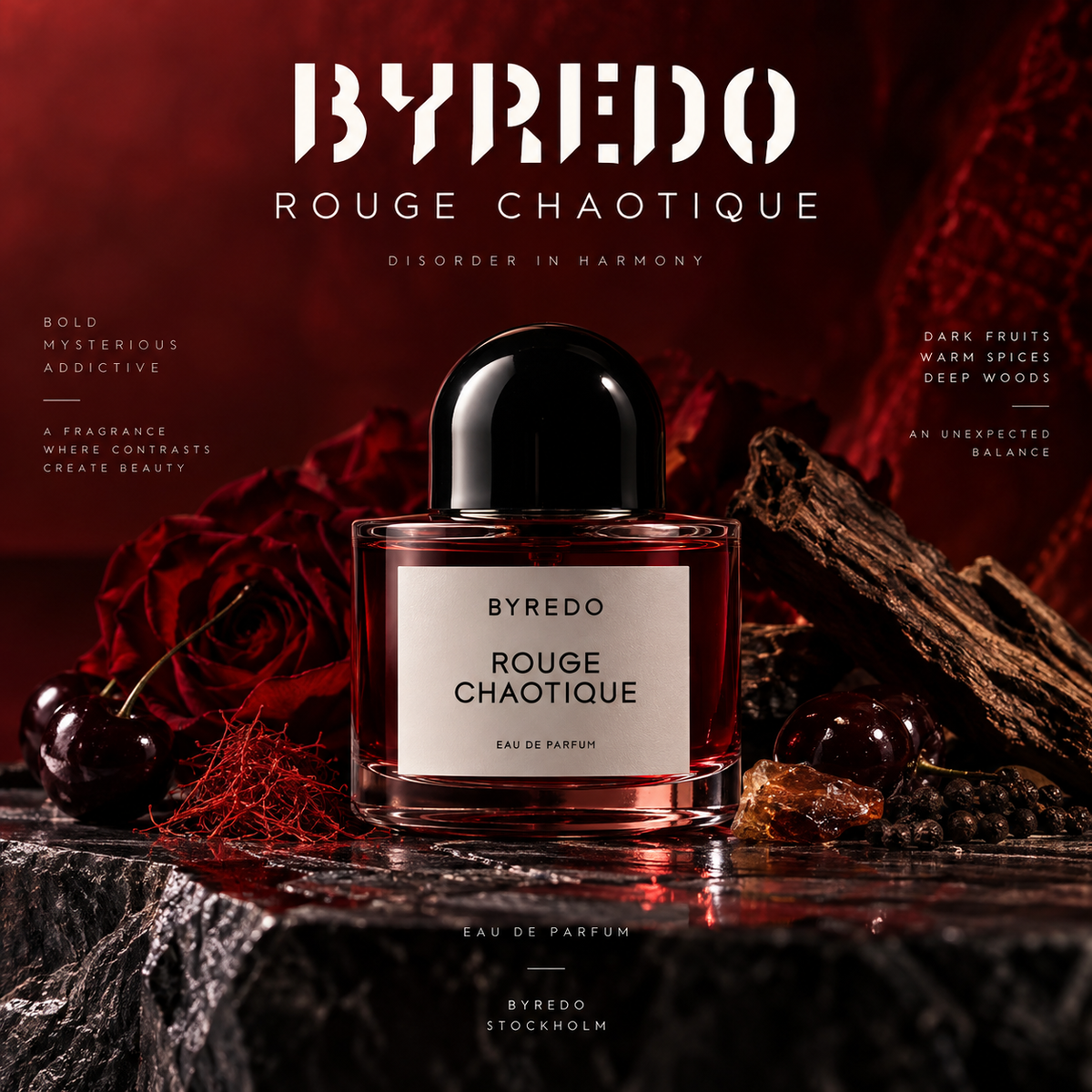 BYREDO ROUGE CHAOTIQUE EXTRAIT DE PARFUM